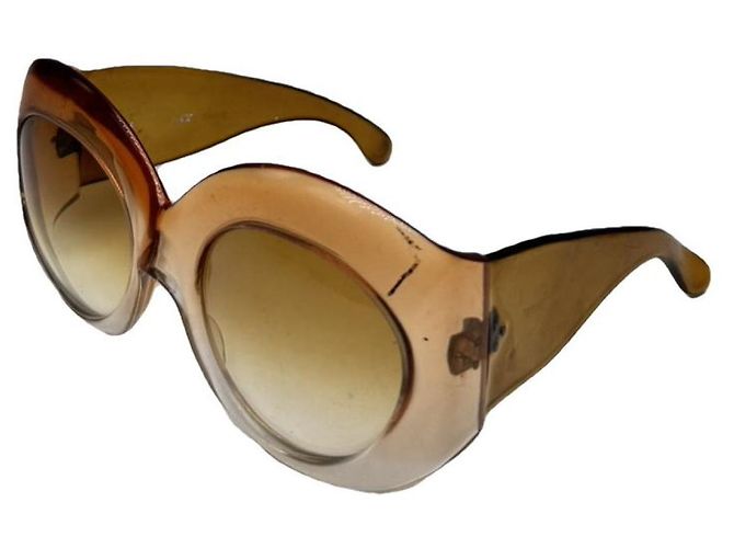 Givenchy Orange Plastic Sunglasses