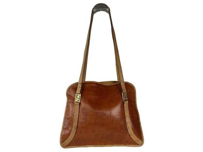 Fendi Peekaboo rote Lederhandtasche