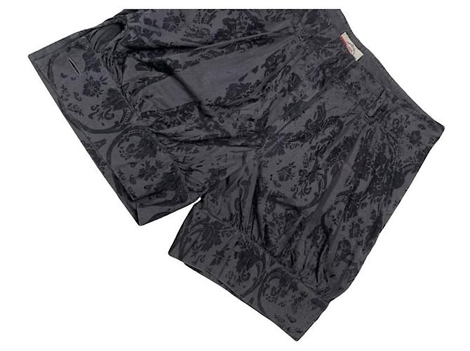 Short de algodão antracite da Prada Cinza antracite