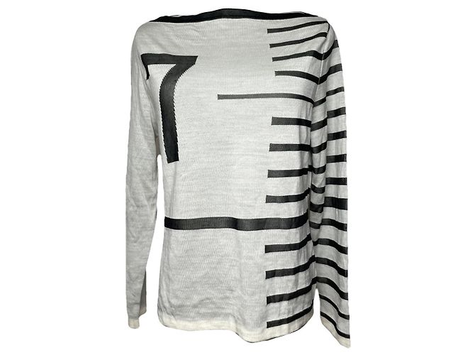 Jean Paul Gaultier Silberne Baumwollstrickware