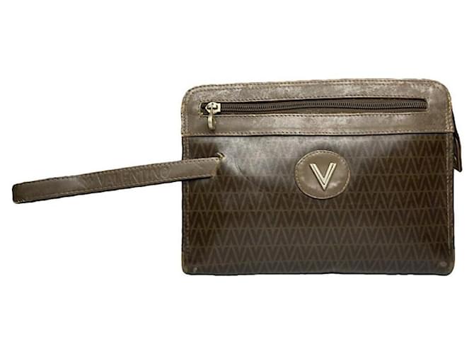 Autre Marque MARIO VALENTINO Clutch bags T.  Leather Brown  ref.2031964