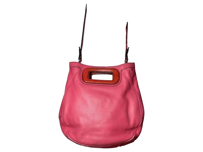 Sac à main en cuir rose Flamenco Loewe