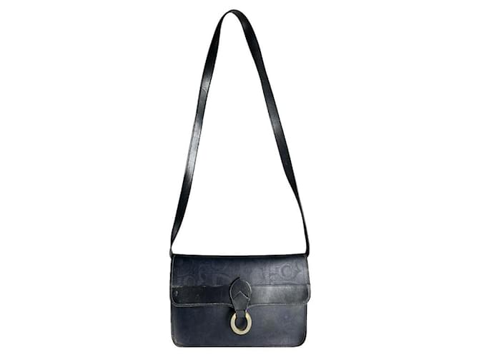 Dior 30 Montaigne Chain Navy Leather Handbag Navy blue  ref.2031971
