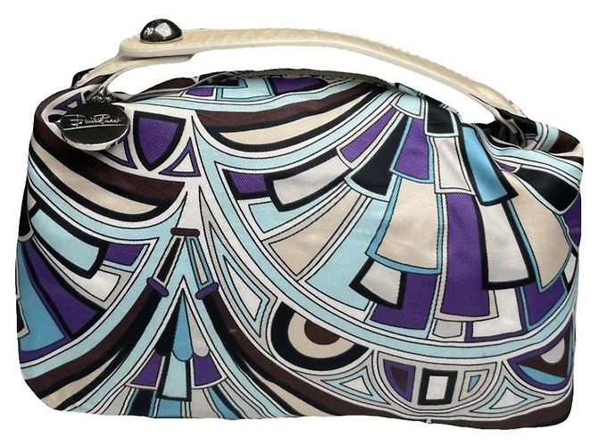 Bolsa de algodão azul Emilio Pucci