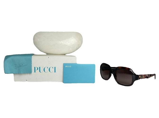 Lunettes de soleil en plastique multicolores Emilio Pucci
