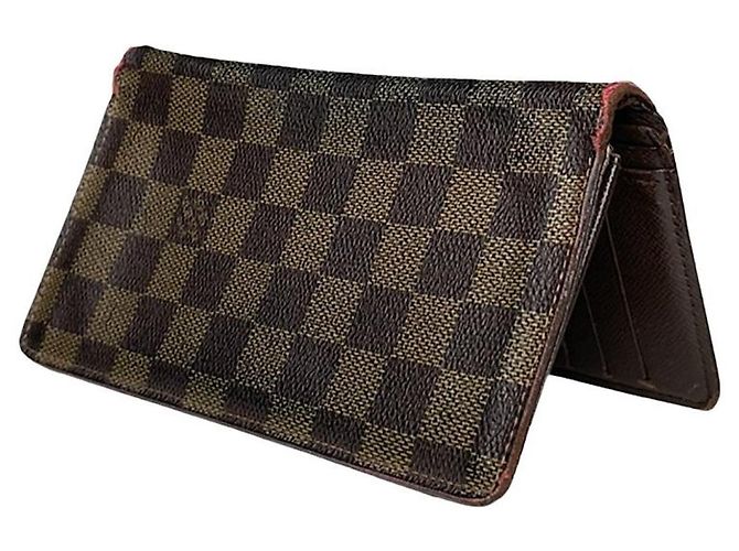 Louis Vuitton Passport cover Brown Leather Purse