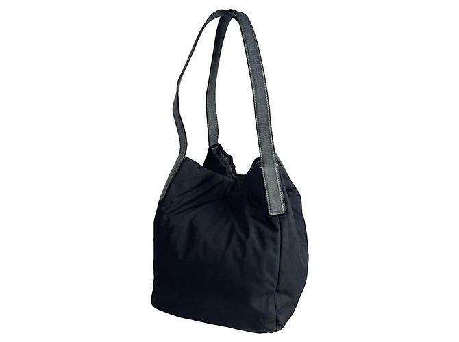 Bolsa de mão de tecido azul Jil Sander