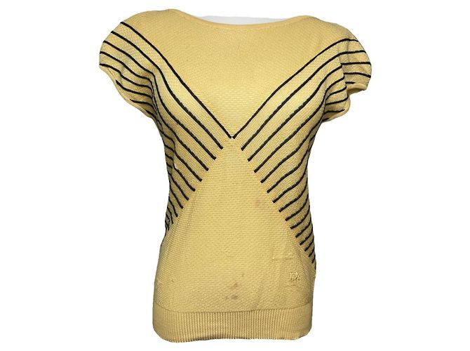 Dior J'Adior gelbes Viskose-Top