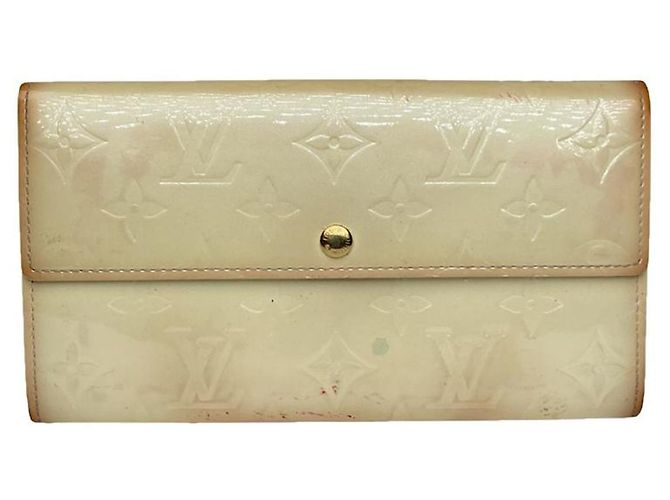 Bolsa de couro ecru Louis Vuitton