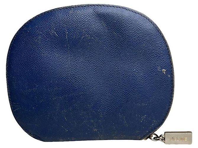 Céline Celine Blue Leather Wallet