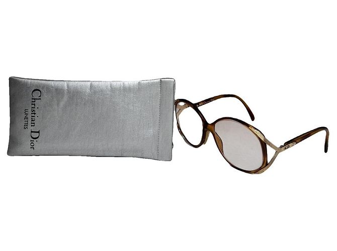 Gafas de sol de plástico marrón Dior Castaño