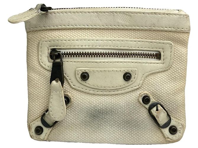 Bolso de algodón blanco Balenciaga