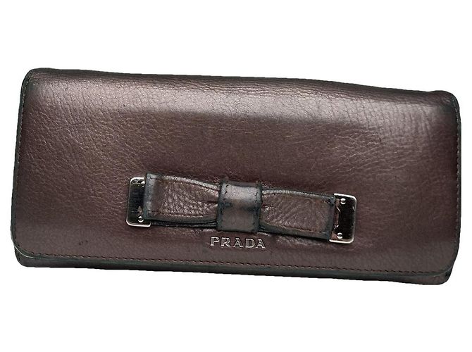 Prada Brown Leather Wallet