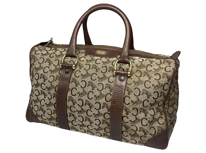 Céline Bolsa de couro marrom Celine