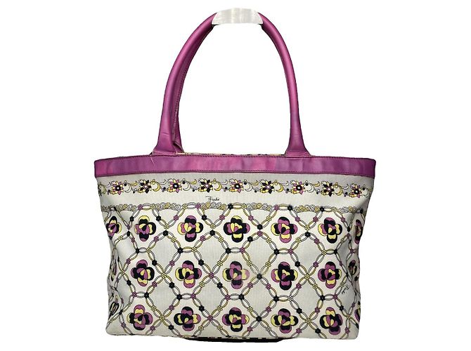 Bolsa de algodão roxa Emilio Pucci Roxo
