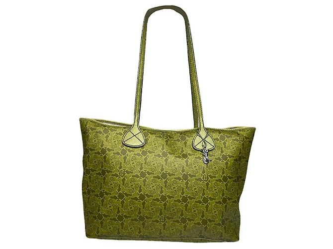 Céline Bolsa de couro verde Celine