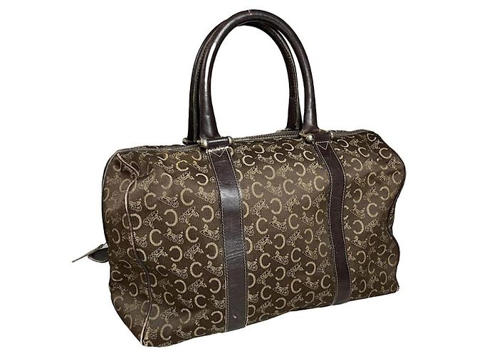 Céline Bolsa de couro marrom Celine
