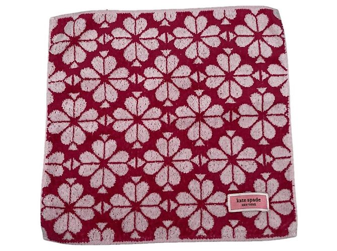 Bufanda de algodón rosa Kate Spade