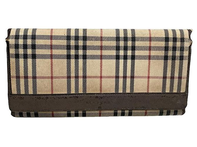 Burberry Beige Leather Wallet