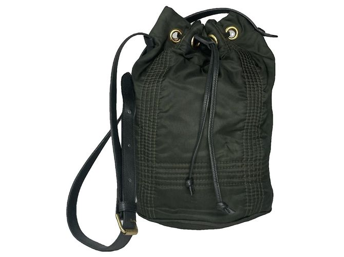 Bolsa de couro verde Jil Sander