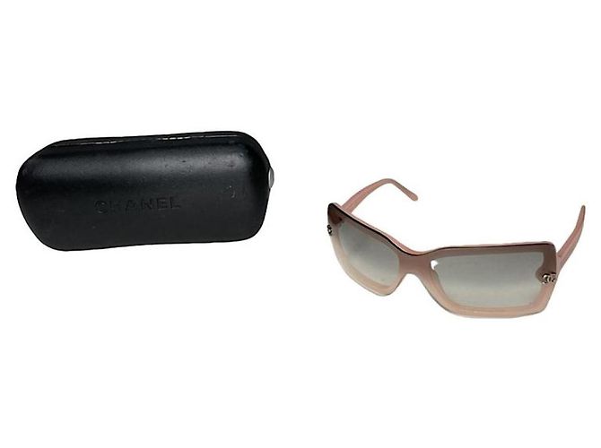 Timeless Gafas de sol de plástico rosa de Chanel