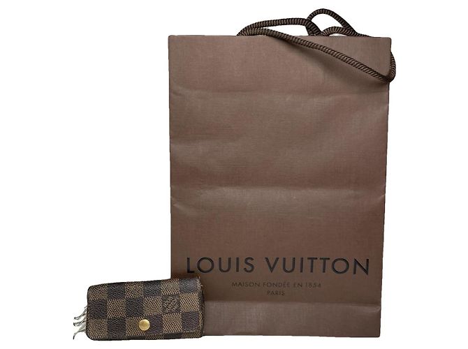 Bolsa de couro marrom Louis Vuitton Lockme