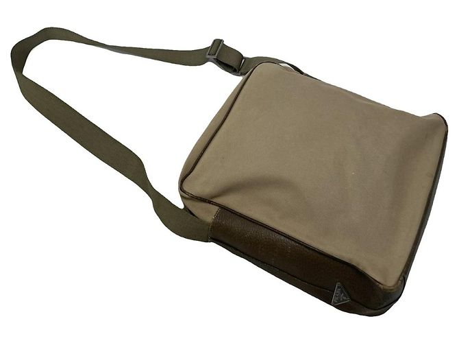 Bolsa de mão de algodão marrom Re-Nylon da Prada