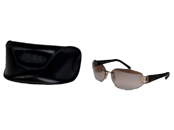 Fendi braune Kunststoffsonnenbrille