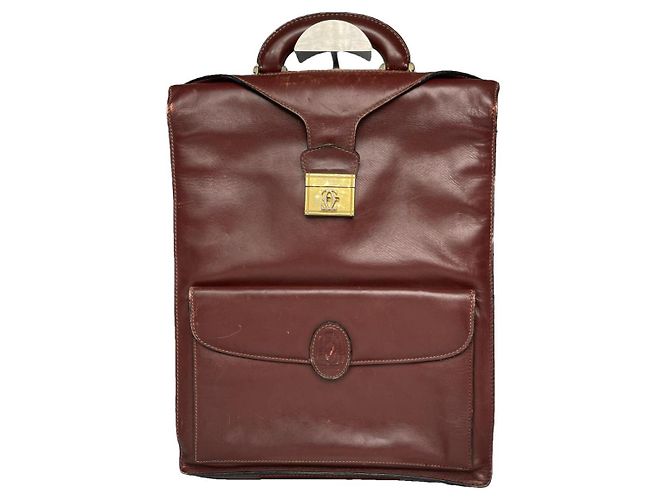 Cartier Bordeaux Lederhandtasche