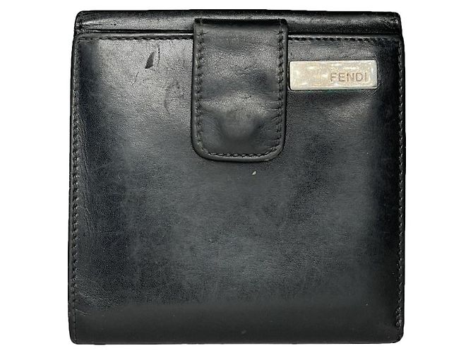 Fendi Black Leather Wallet