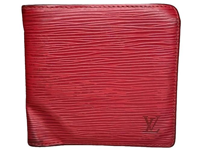 Bolsa de couro vermelho Louis Vuitton