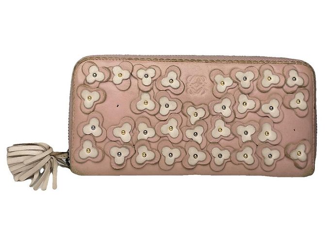 Loewe Puzzle rosa Leder Geldbörse Pink