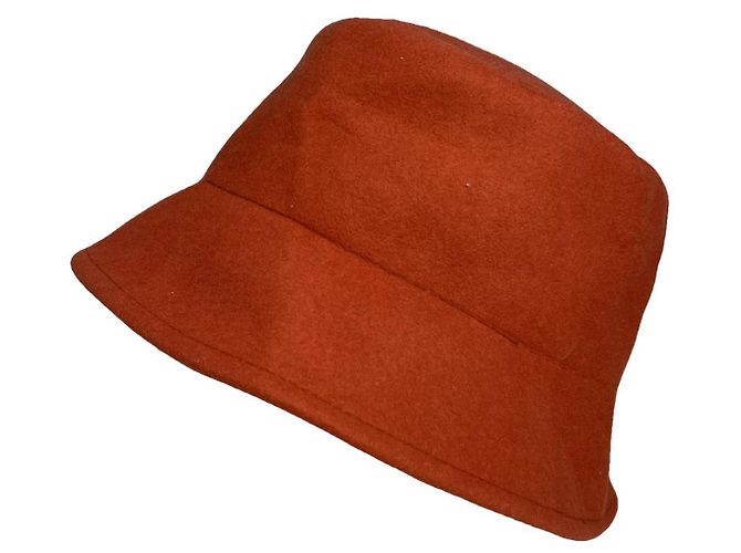 Courreges Sombrero de algodón naranja Courrèges