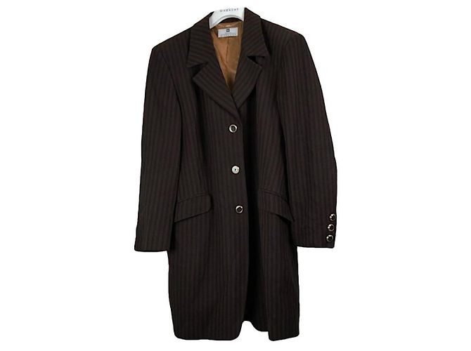 Trench coat de lã marrom Givenchy