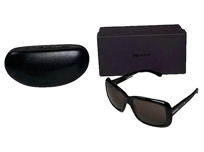 Prada Black Plastic Sunglasses