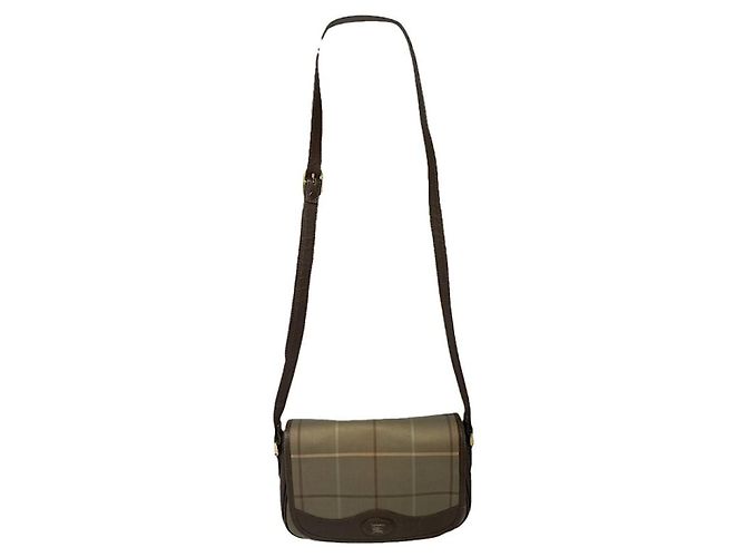 Burberry The Link Braune Lederhandtasche