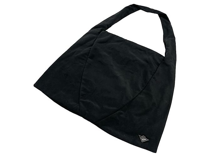 Sac à main en polyester noir Bottega Veneta
