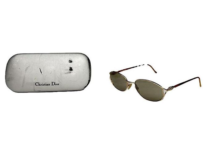 Dior Anthrazit Metall Sonnenbrille Anthrazitgrau