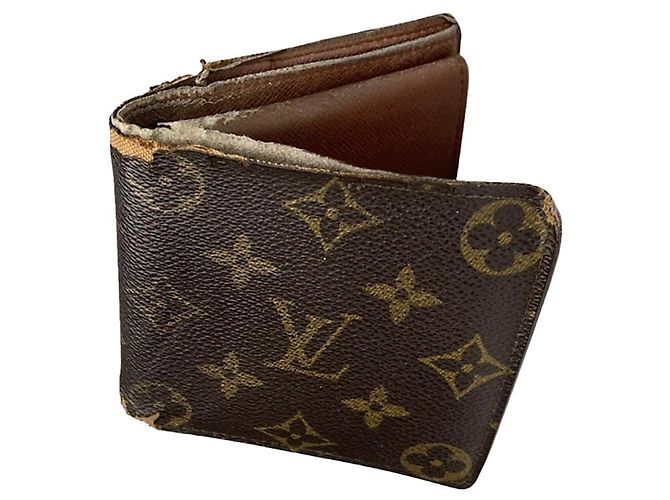 Bolsa de couro marrom Louis Vuitton