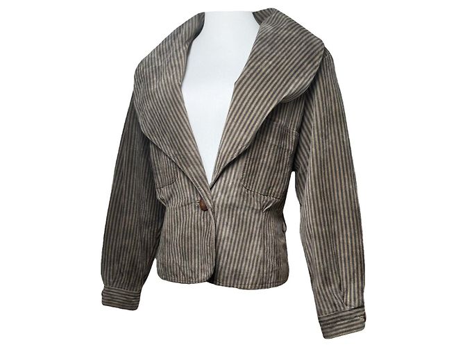 Fendi brauner Leder-Trenchcoat
