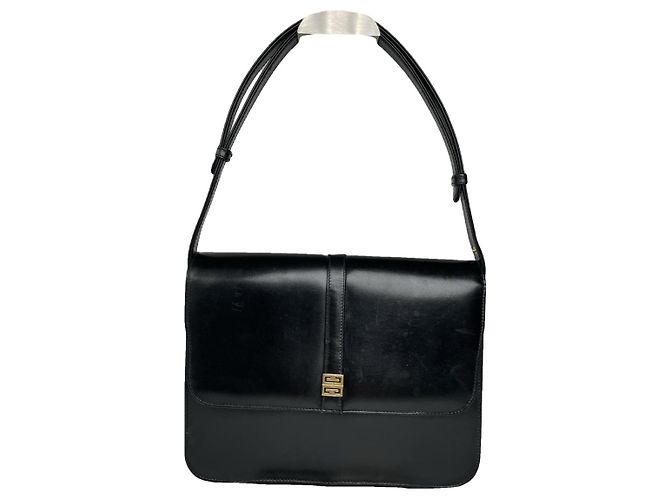 Bolsa de couro preto Givenchy 4G