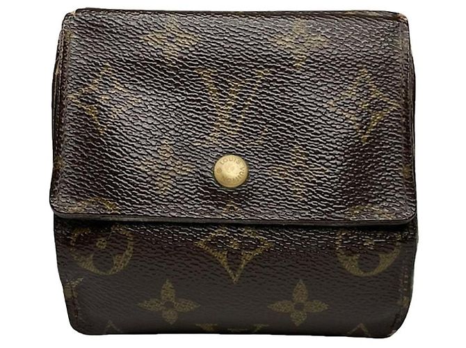 Billetera de cuero marrón Koala de Louis Vuitton Castaño