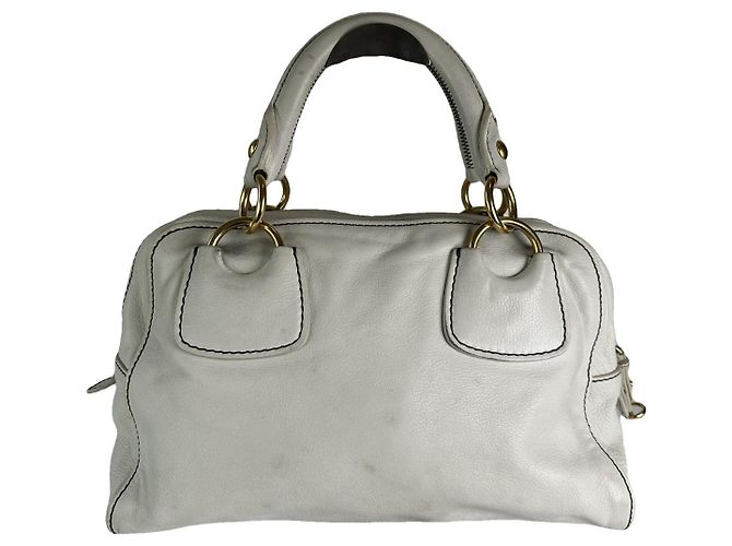 Borsa in pelle bianca Miu Miu Bianco