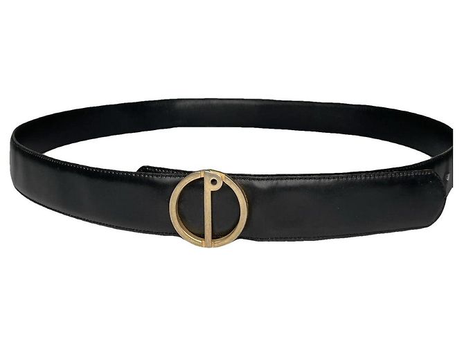 Alfred Dunhill DUNHILL Black Leather Belt