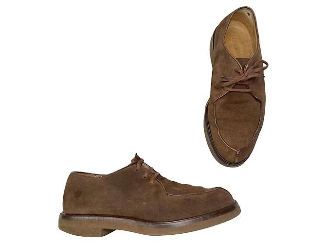 Giorgio Armani Lacets en Cuir Marron