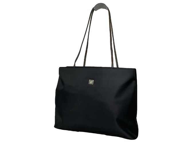 Sac à main en polyester noir Gianni Versace