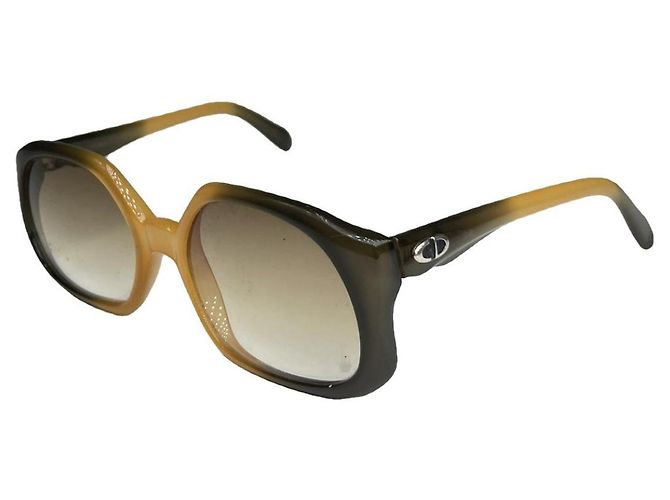 Occhiali da sole in plastica gialla Dior Giallo