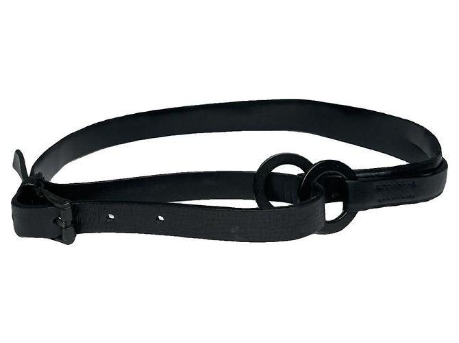 Gucci schwarze Leder-Gürtel