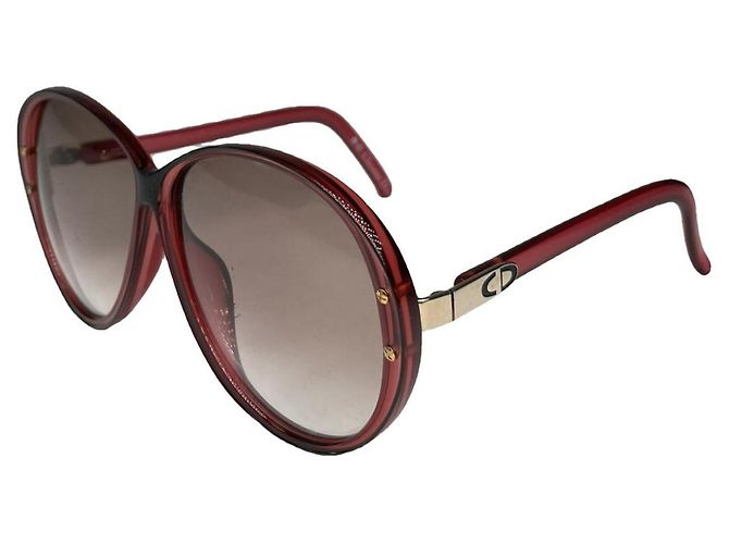 Dior Red Plastic Sunglasses