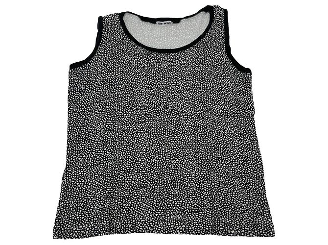 Top de algodón negro Issey Miyake